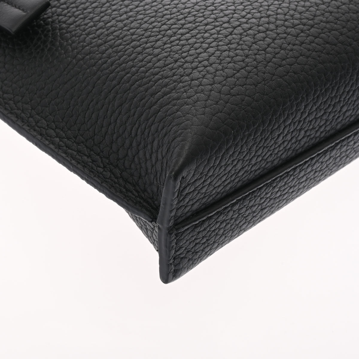 ゼニス新作モデル 黒 ロエベTポーチ シルバー金具 LOEWE ポーチ カーフ レディース バッグ