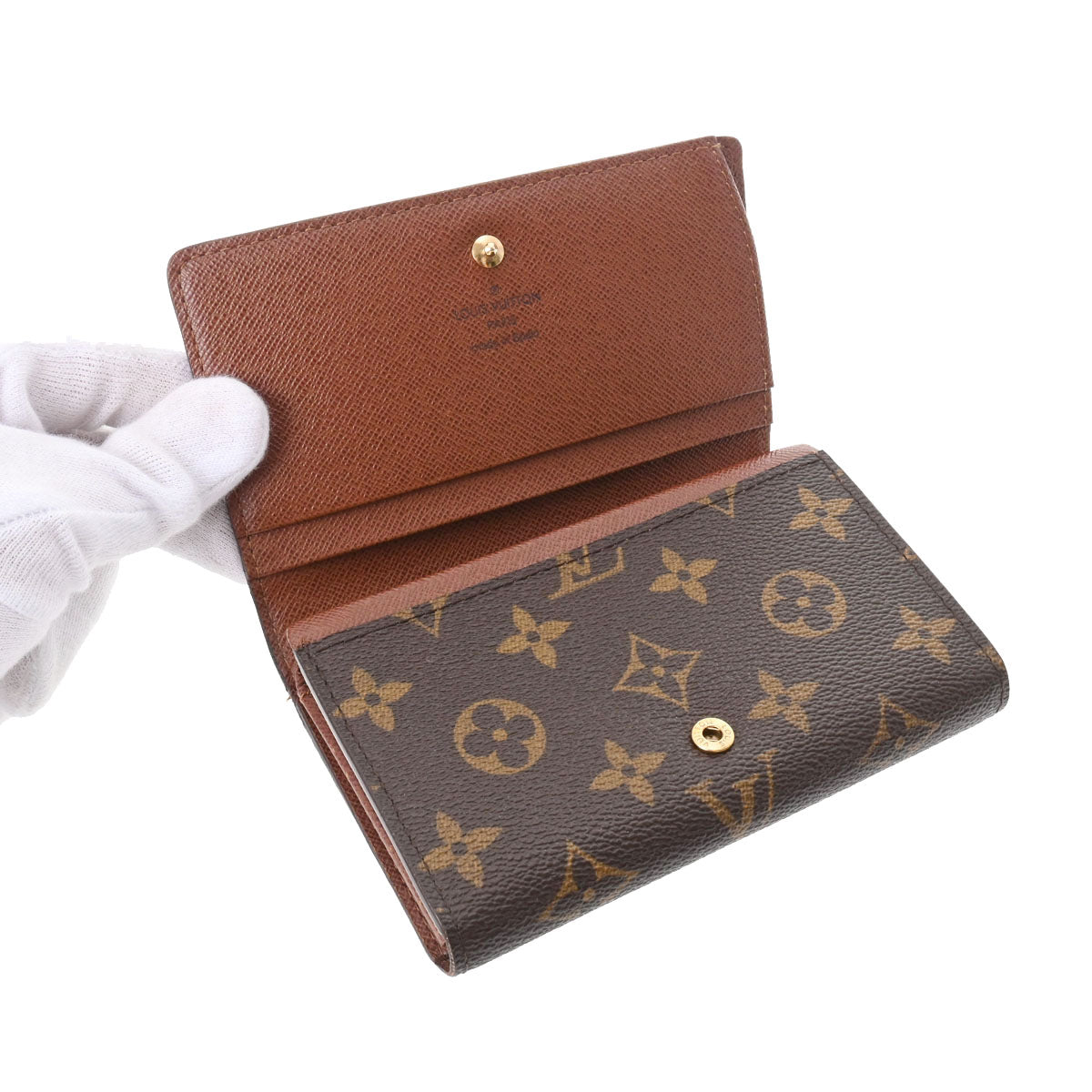 ルイヴィトンポルトフォイユ トレゾール ブラウン メンズ モノグラムキャンバス 二つ折り財布 M61736 LOUIS VUITTON 中古 –  銀蔵オンライン