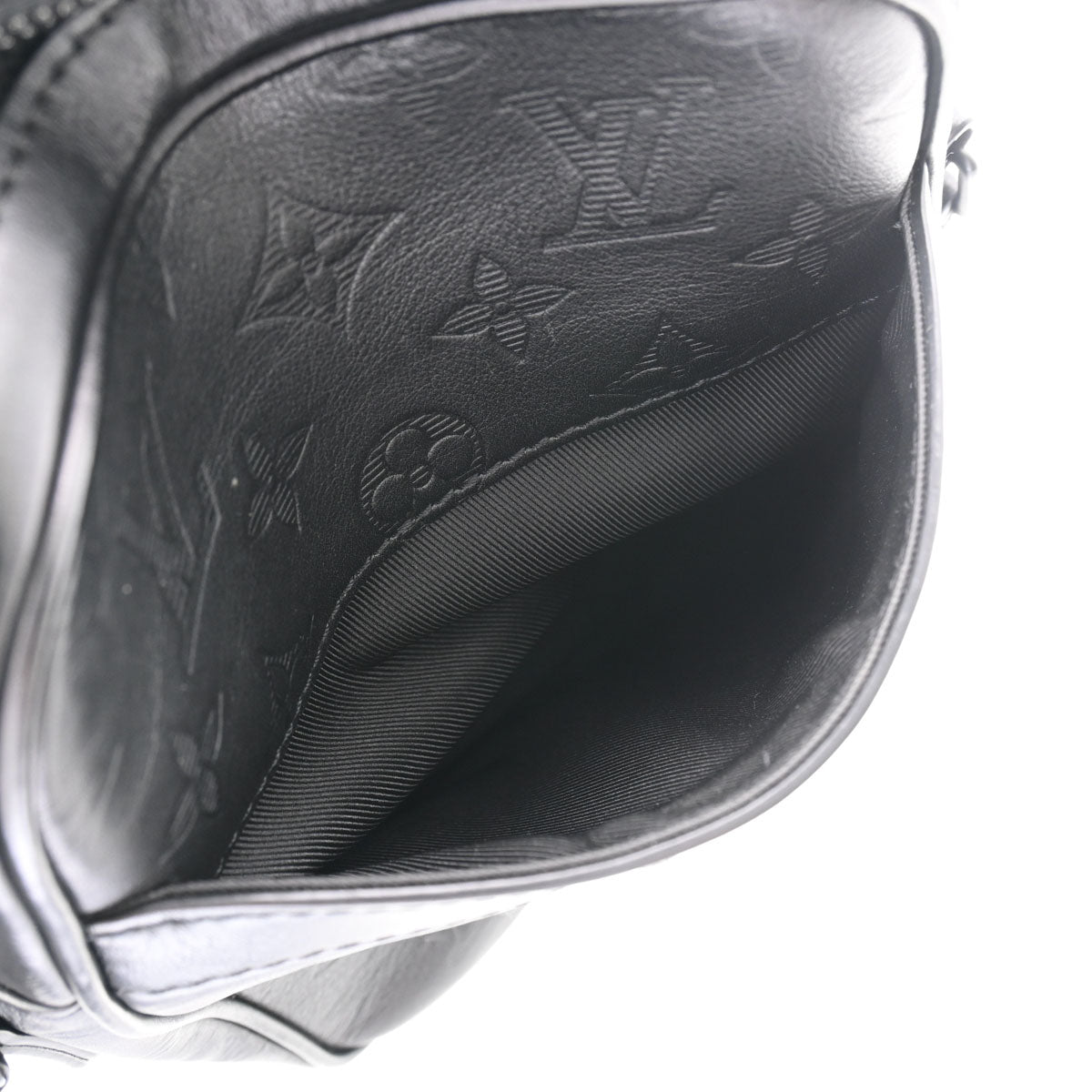 ルイヴィトンダヌーブ PM 43036 黒 メンズ レザー ショルダー