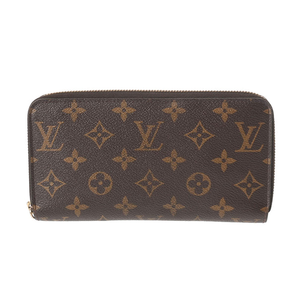 LOUIS VUITTON ルイヴィトン モノグラム ジッピーウォレット 旧型 ブラウン M60017 ユニセックス モノグラムキャンバス 長財布 Bランク 中古 銀蔵