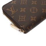 LOUIS VUITTON ルイヴィトン モノグラム ジッピーウォレット 旧型 ブラウン M60017 ユニセックス モノグラムキャンバス 長財布 Bランク 中古 銀蔵