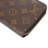 LOUIS VUITTON ルイヴィトン モノグラム ジッピーウォレット 旧型 ブラウン M60017 ユニセックス モノグラムキャンバス 長財布 Bランク 中古 銀蔵