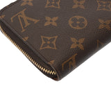 LOUIS VUITTON ルイヴィトン モノグラム ジッピーウォレット 旧型 ブラウン M60017 ユニセックス モノグラムキャンバス 長財布 Bランク 中古 銀蔵