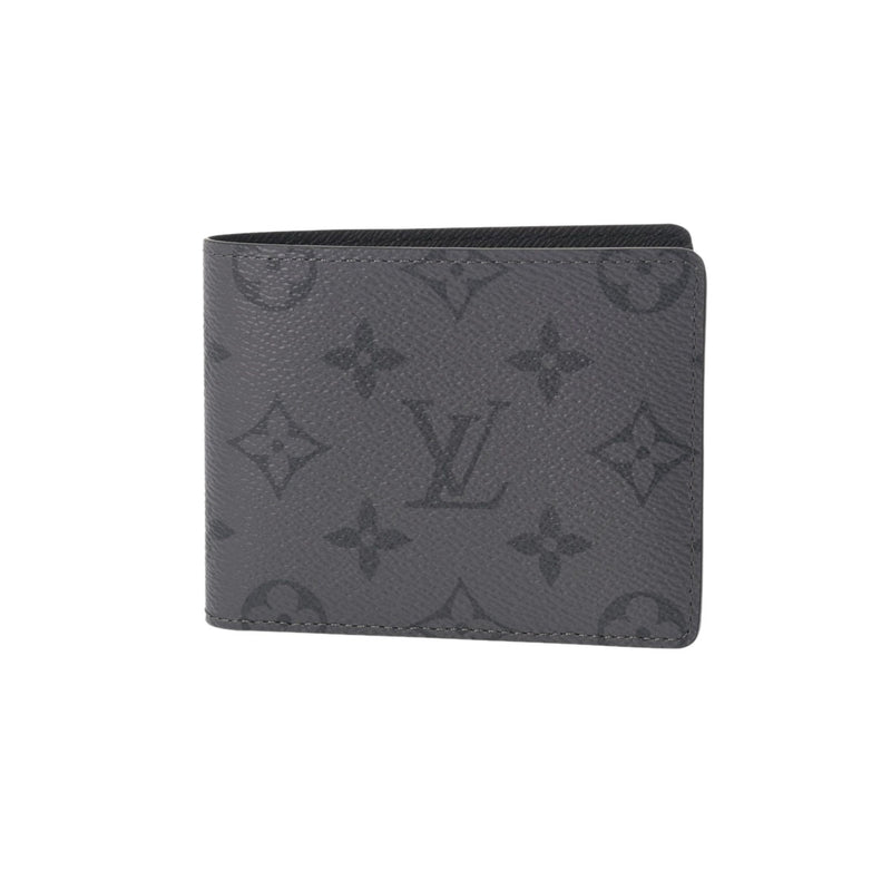 LOUIS VUITTON ルイヴィトン モノグラムエクリプス リバース ポルトフォイユ スレンダー 札入れ グレー M80906 メンズ モノグラムキャンバス 二つ折り財布 Aランク 中古 銀蔵