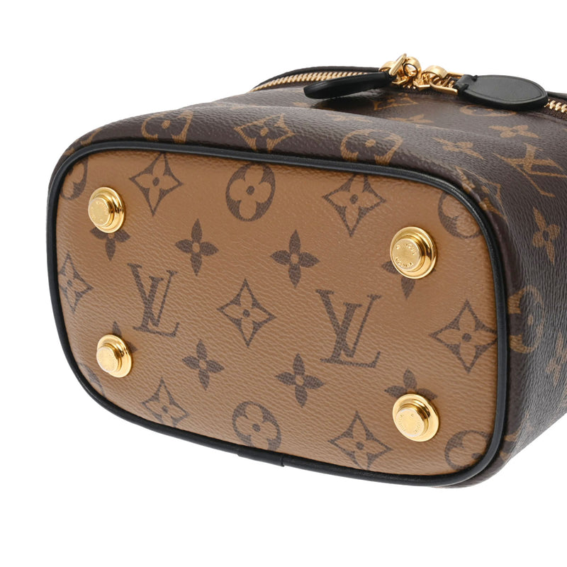 LOUIS VUITTON ルイヴィトン モノグラムリバース ヴァニティNV PM ブラウン M45165 レディース モノグラムリバース キャンバス 2WAYバッグ Aランク 中古 銀蔵