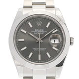 【現金特価】ROLEX ロレックス デイトジャスト オイスターブレス スレート文字盤 2023年10月 126300 メンズ SS 腕時計 自動巻き 未使用 銀蔵