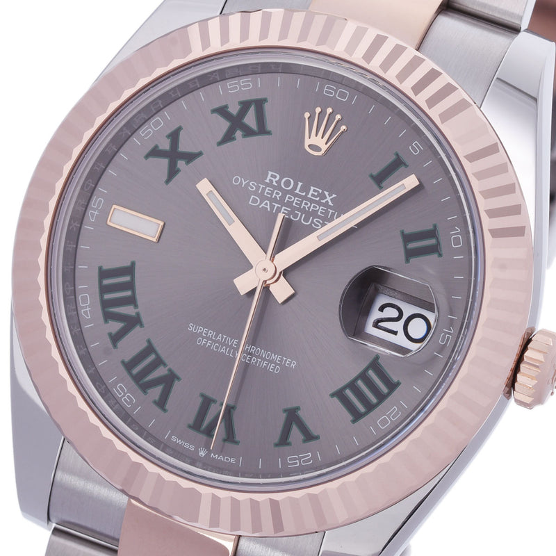 【現金特価】ROLEX ロレックス デイトジャスト オイスター 2023年10月 126331 メンズ SS/RG 腕時計 自動巻き スレートグリーンローマ文字盤 未使用 銀蔵