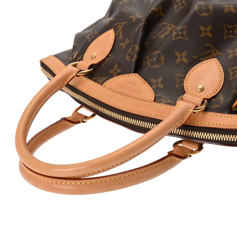 LOUIS VUITTON ルイヴィトン モノグラム ティヴォリ PM ブラウン M40143 レディース モノグラムキャンバス ハンドバッグ ABランク 中古 銀蔵