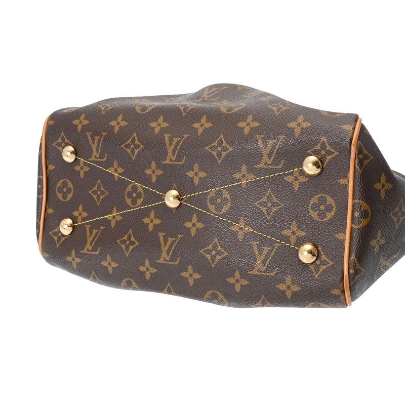 LOUIS VUITTON ルイヴィトン モノグラム ティヴォリ PM ブラウン M40143 レディース モノグラムキャンバス ハンドバッグ ABランク 中古 銀蔵