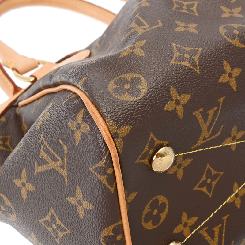 LOUIS VUITTON ルイヴィトン モノグラム ティヴォリ PM ブラウン M40143 レディース モノグラムキャンバス ハンドバッグ ABランク 中古 銀蔵