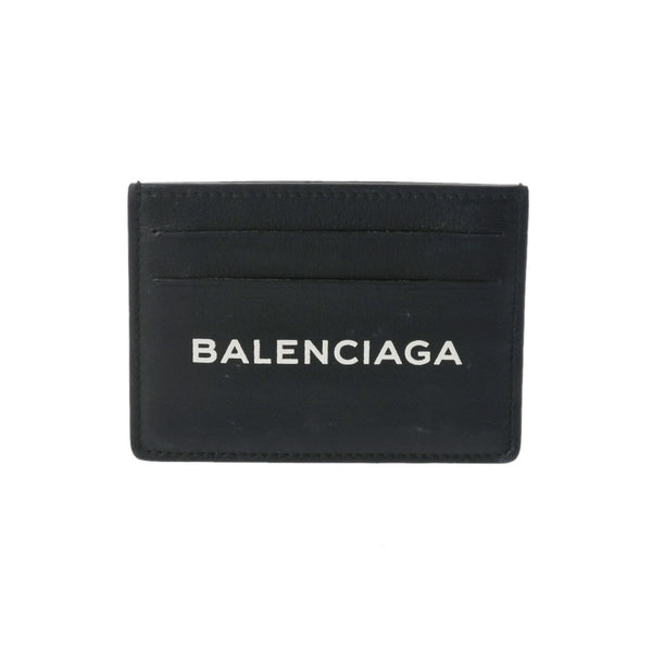 BALENCIAGA バレンシアガ 黒 490620 ユニセックス レザー カードケース Bランク 中古 銀蔵