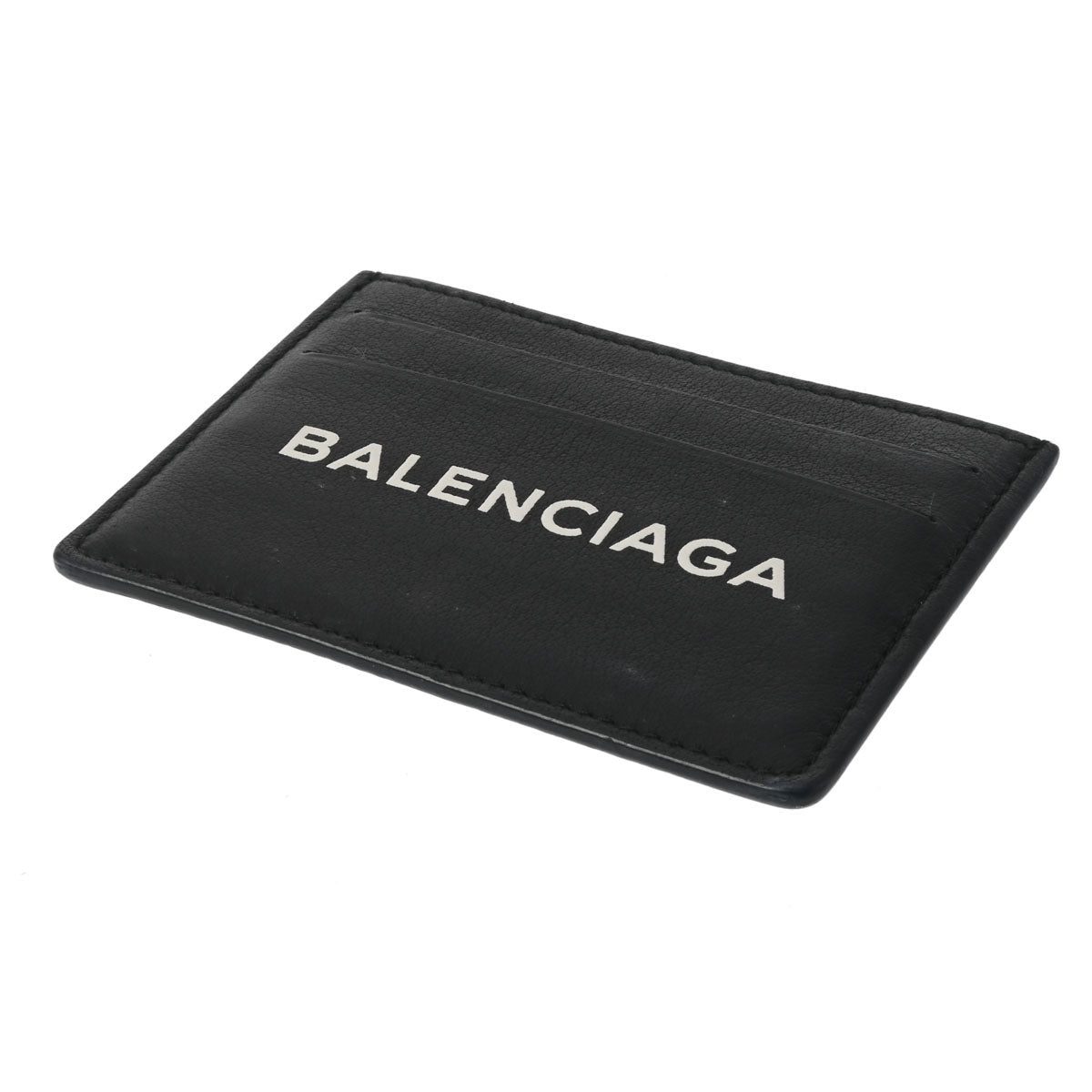バレンシアガ 黒 ユニセックス レザー カードケース 490620 BALENCIAGA