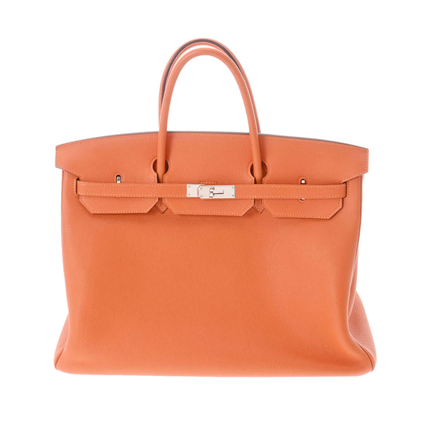 Hermès オレンジ箱　バーキン40、オータクロア40用　箱のみ エルメスバーキン40 オレンジ シルバー金具 □M刻印(2009年頃)刻印