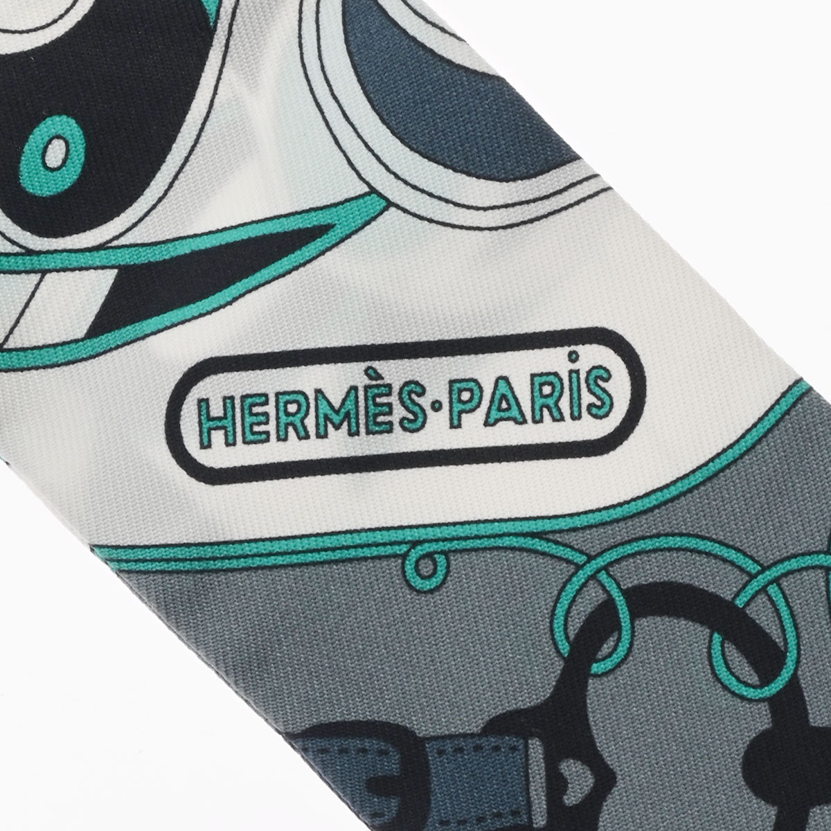 エルメスツイリー 緑系 レディース シルク100％ スカーフ HERMES 中古