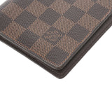 LOUIS VUITTON ルイヴィトン ダミエ ポルトビエ6カルトクレディ ブラウン N61666 レディース ダミエキャンバス 札入れ Aランク 中古 銀蔵