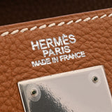 HERMES エルメス ケリー32 外縫い ゴールド シルバー金具 □K刻印(2007年頃) レディース トゴ 2WAYバッグ Aランク 中古 銀蔵