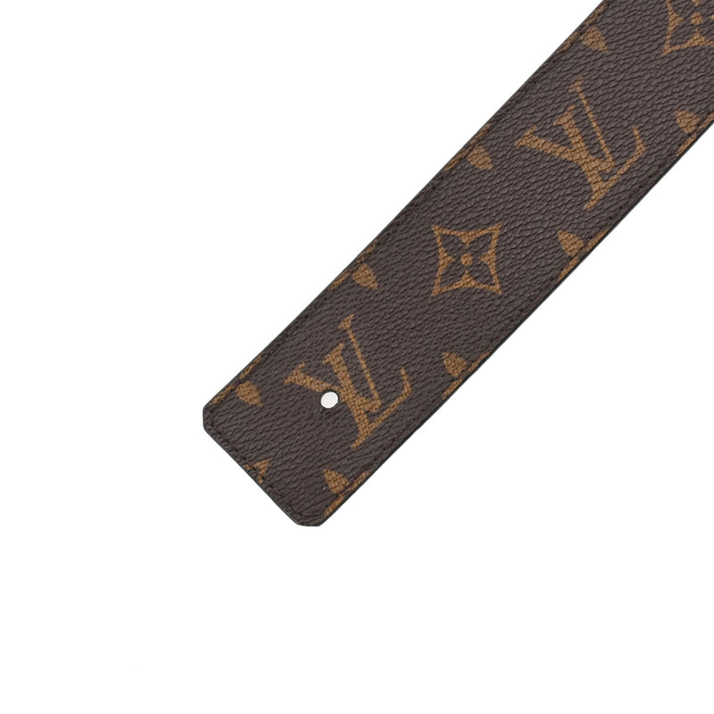 LOUIS VUITTON ルイヴィトン モノグラム サンチュール LVイニシャル 95cm ブラウン M9821 メンズ モノグラムキャンバス ベルト Bランク 中古 銀蔵