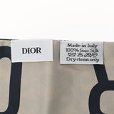 DIOR ディオール ミッツァスカーフ グレー レディース シルク100％ スカーフ 未使用 銀蔵