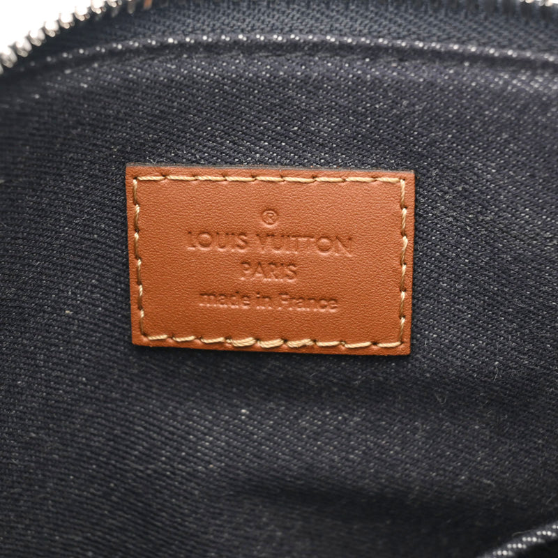 LOUIS VUITTON ルイヴィトン モノグラムレコード シティキーポル 青 M46339 ユニセックス モノグラムレコードキャンバス ショルダーバッグ 新同 中古 銀蔵