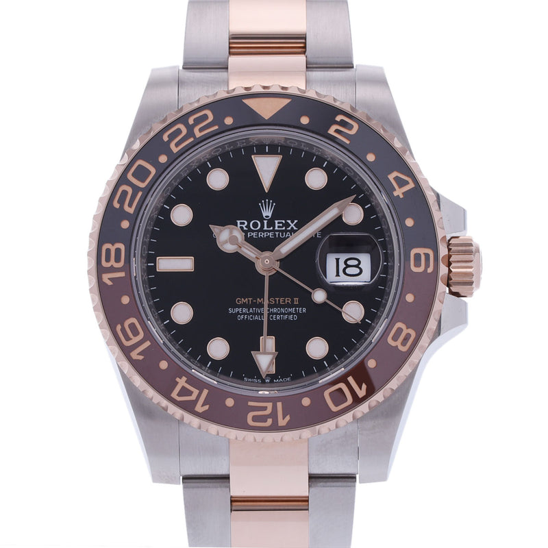 【現金特価】ROLEX ロレックス GMTマスター2 2023年10月 126711CHNR メンズ SS/エバーローズゴールド 腕時計 自動巻き 黒文字盤 未使用 銀蔵