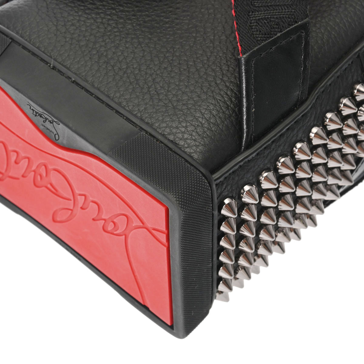 クリスチャンルブタンエクスプローラーファンク キーリング 黒/赤 レディース レザー ショルダーバッグ 1210587 CHRISTIAN  LOUBOUTIN 中古 – 銀蔵オンライン