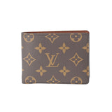 LOUIS VUITTON ルイヴィトン モノグラム ポルトフォイユ ミュルティプル  ブラウン M60895 メンズ モノグラムキャンバス 札入れ ABランク 中古 銀蔵