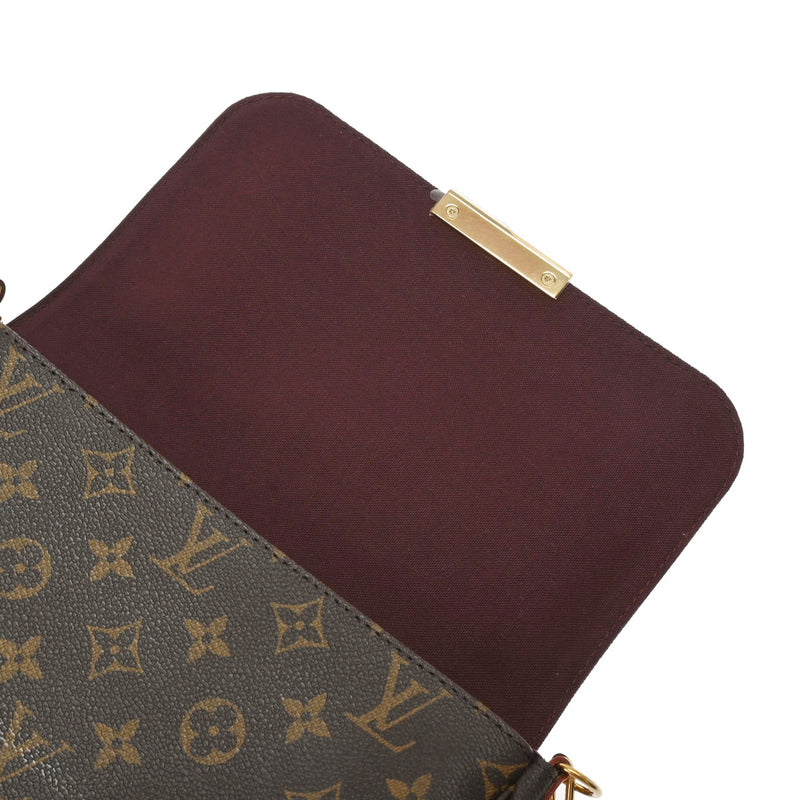 LOUIS VUITTON ルイヴィトン モノグラム フェイボリット MM ブラウン M40718 レディース モノグラムキャンバス ショルダーバッグ Aランク 中古 銀蔵