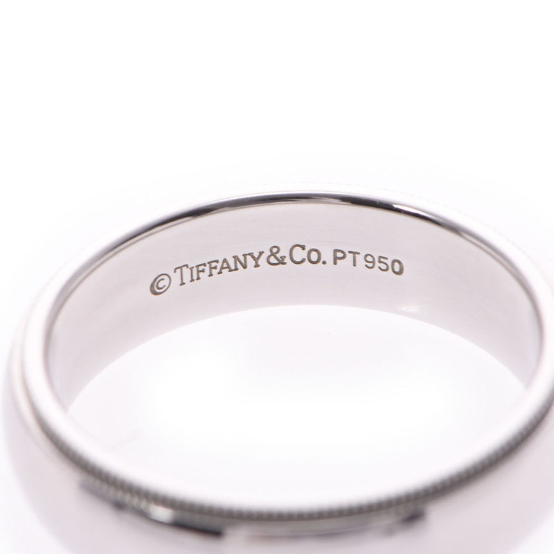 TIFFANY&Co.ティファニー　Pt950ミルグレインバンドリング11.5号アクセサリー