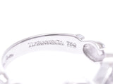 Tiffany Double Rubbing Hartling #12 Women's WG Diamond 5.7g Ring A Rank Beauty TIFFANY & CO Box Used Ginzo
