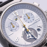 LOUIS VUITTON ルイヴィトン タンブール クロノ ラブリーカップ Q132C ボーイズ SS/ラバー 腕時計 クオーツ シェル文字盤 ABランク 中古 銀蔵