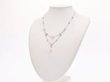 20.4 g of Bulgari Lucia necklace Lady's WG diamond pearl A rank beauty product BVLGARI used silver storehouse