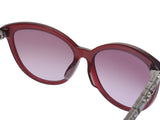 Chanel Sunglasses Side Bijoux Acetate Frame Purple Ladies AB Rank CHANEL Box Case Used Ginzo