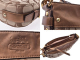 Coach shoulder bag signature Zoe tea 12657 lady's leather / canvas B rank COACH used silver storehouse