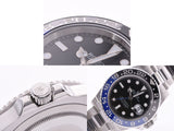 Rolex GMT Master 2 Black Dial Black/Blue Bezel 116710BLNR Random Number Men's SS Automatic Winding Watch A Rank ROLEX Gala Used Ginzo