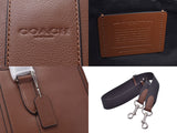 Coach 2WAY Business Bag Brown F72309 Outlet Men's Leather Unused Beauty WITH COACH Strap Used Ginzo
