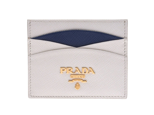 Prada Card Case Black 1MC025 Women's Men's Saffiano A Rank PRADA Used Ginzo