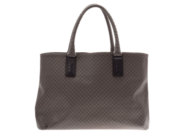 Bottega Veneta Marco Polo Tote Bag Greige Men's Women's PVC B Rank BOTTEGA VENETA Used Ginzo