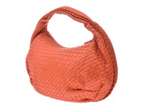 Bottega Veneta Veneta手提包中号Intrecciato橙色女士小羊皮AB Rank BOTTEGA VENETA二手Ginzo