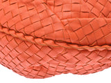 Bottega Veneta Veneta手提包中号Intrecciato橙色女士小羊皮AB Rank BOTTEGA VENETA二手Ginzo