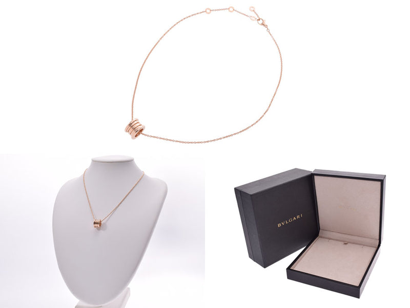 Bvlgari B-ZERO Necklace Men Women Ladies PG 13.8g A Rank Good Condition BVLGARI Box Used Ginzo