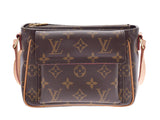 Louis Vuitton Monogram Vivasite PM Brown M51165 Women's Genuine Leather Shoulder Bag AB Rank LOUIS VUITTON Used Ginzo