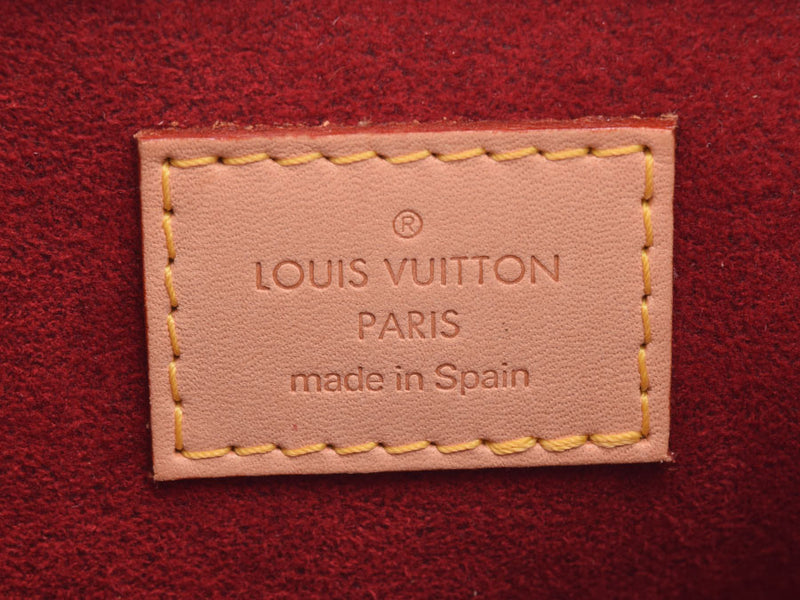 Louis Vuitton Monogram Vivasite PM Brown M51165 Women's Genuine Leather Shoulder Bag AB Rank LOUIS VUITTON Used Ginzo