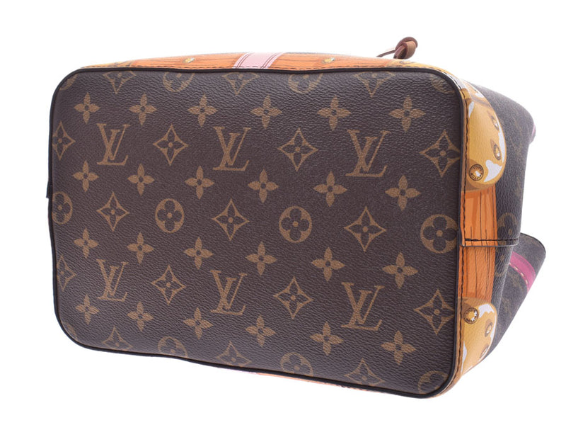 Louis Vuitton Monogram Neonoe Trompluille Summer Trunk Brown M40649 Women's Genuine Leather Shoulder Bag Shin-DoMimono LOUIS VUITTON Used Ginzo