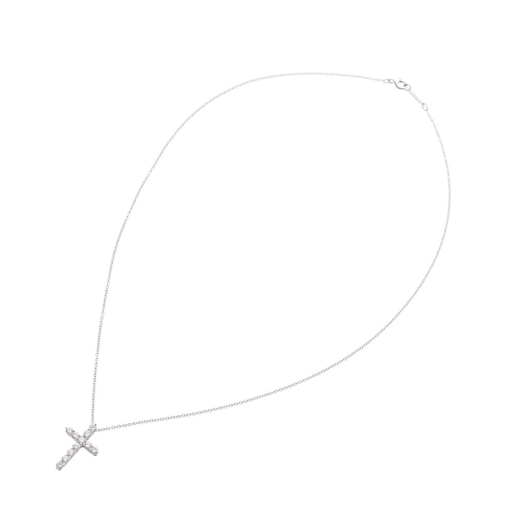 Tiffany小号十字架项链女士Pt950铂金项链TIFFANY＆Co。使用