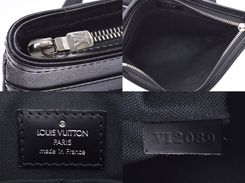 Louis Vuitton Graffiti Thomas Black N58028 Men's Genuine Leather Shoulder Bag AB Rank LOUIS VUITTON Used Ginzo