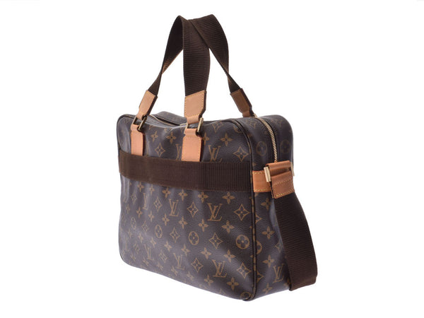 ルイヴィトン モノグラム サック ボスフォール ブラウン M40043 メンズ レディース 本革 ブリーフケース Bランク LOUIS VUITTON 中古 銀蔵