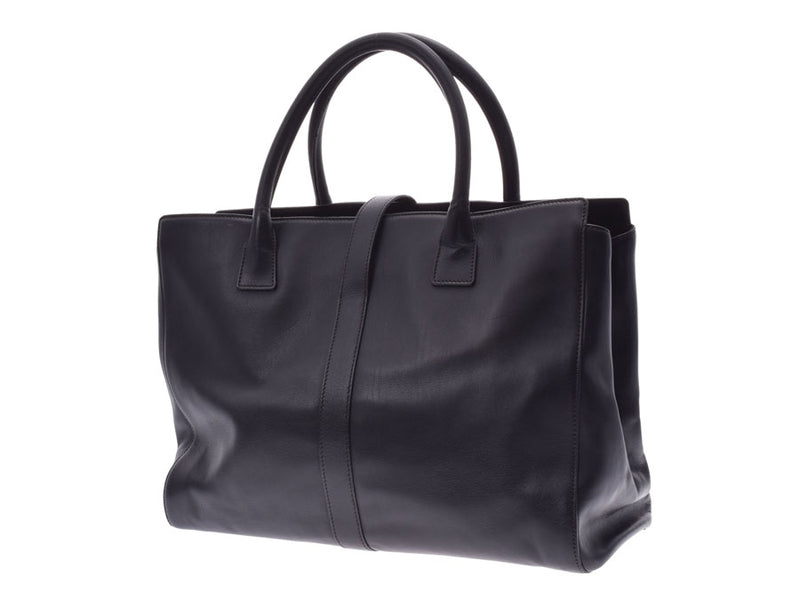 Chanel Tote Bag Black Ladies Calf A Rank Good Condition CHANEL Gala Used Ginzo