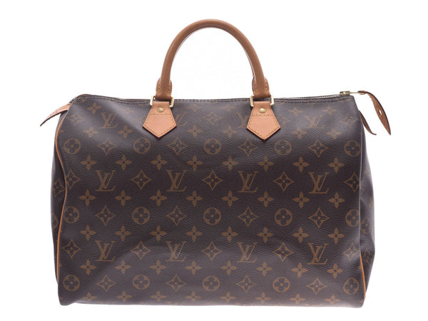 LOUIS VUITTON Louis Vuitton Monogram Speedy 35 Brown M41524 Unisex Handbag AB Rank Used Ginzo