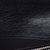 BALENCIAGA バレンシアガクラシックマネー 
 黒×シルバー金具 ユニセックス レザー 長財布
 
 中古