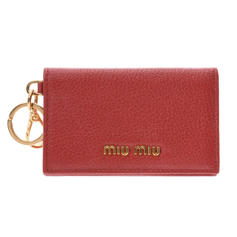 MIU MIU：ミュウミュウ カードケース キーリング付き - 名刺入れ